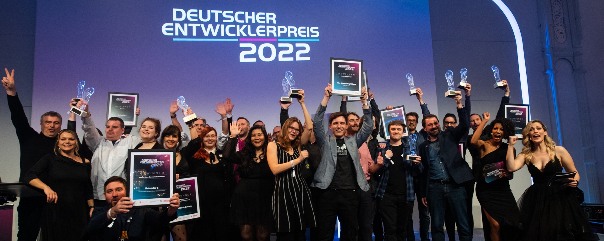 Die Gewinner des Deutscher Entwicklerpreis 2022,